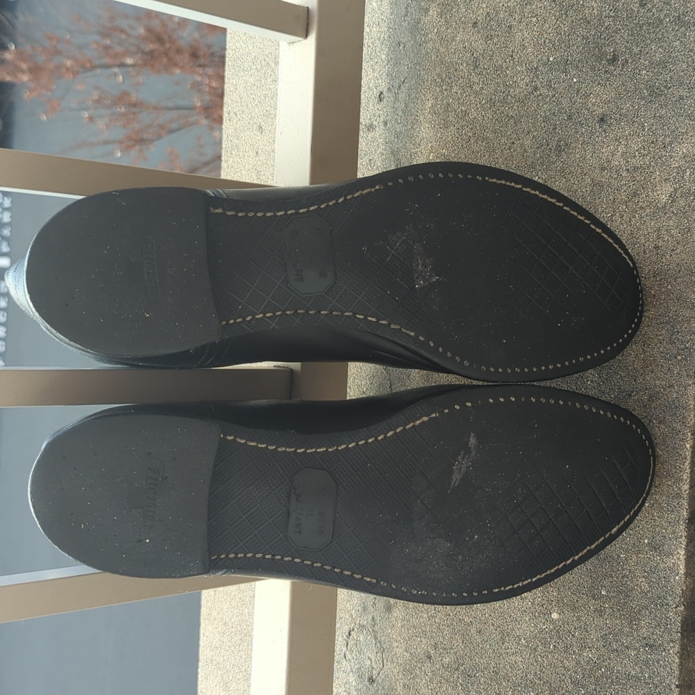 Frye Duke Roper Mid Height Black Leather Boots - Picture 3 of 6